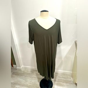 NWOT Army green torrid tshirt dress